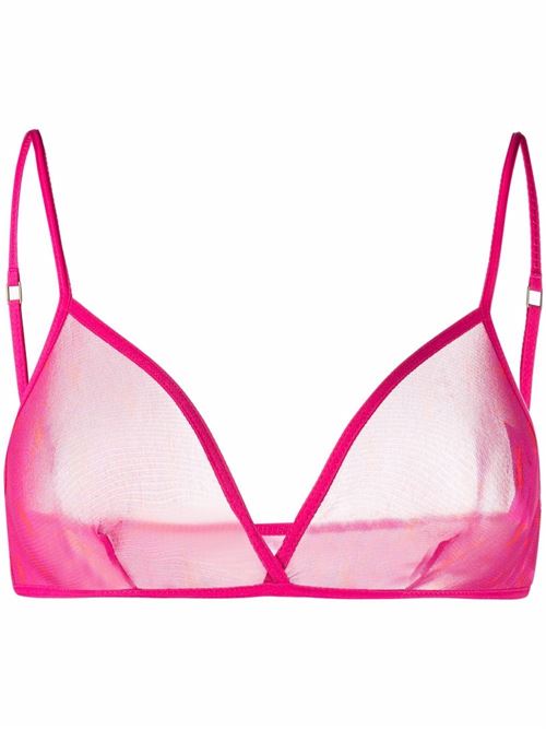 Reggiseno a triangolo con logo SAINT LAURENT | 676123Y36ML5483